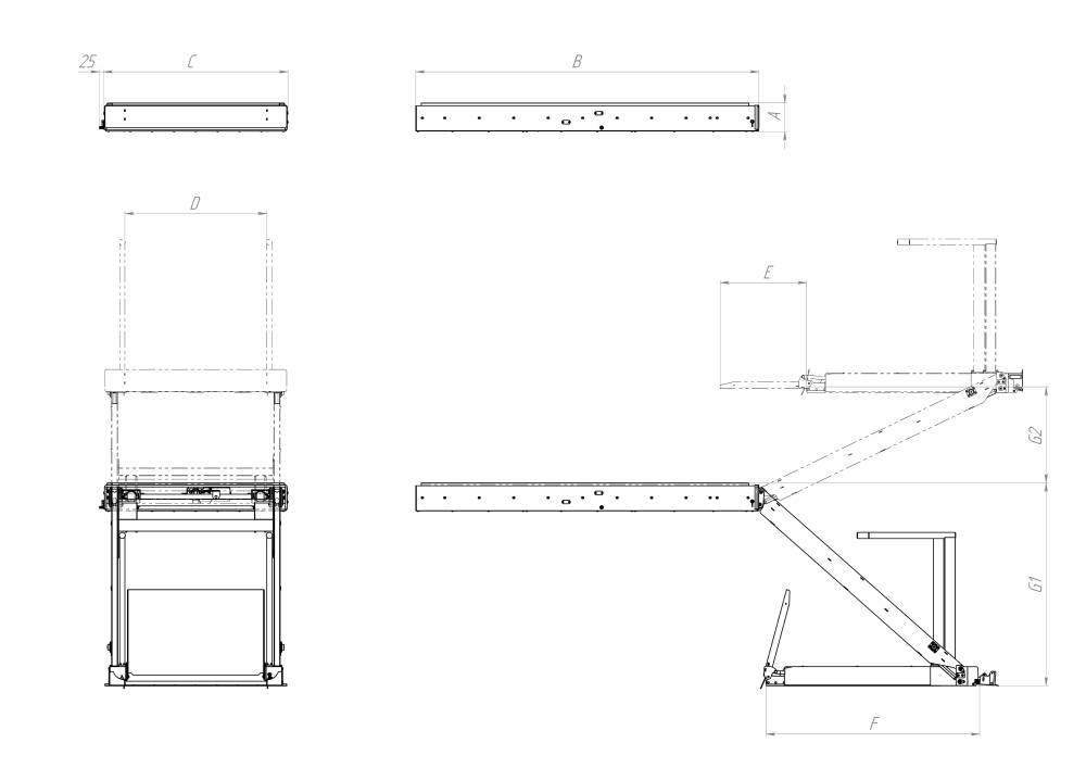 Silach lift, model I.103 drawing